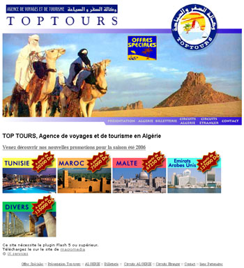 Site toptours-dz.com